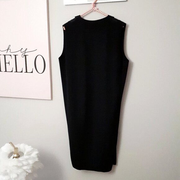 EUC Zara satin-like ribbed combination sleeveless open front long line vest - Picture 9 of 9